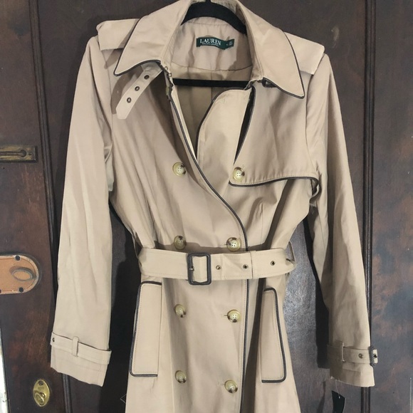 lauren ralph lauren belted trench coat